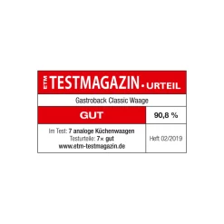 Küchenwaage*GASTROBACK Classic Waage 2 kg
