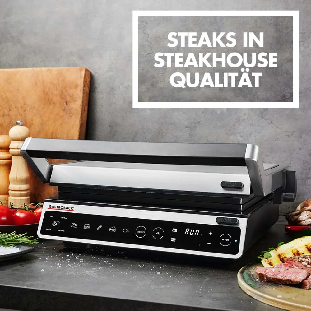 Kontakt-, Elektro- & Tischgrill*GASTROBACK Design BBQ Advanced Smart