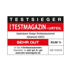 Brotbackautomat|Brotbackautomat*GASTROBACK Design Brotbackautomat Advanced