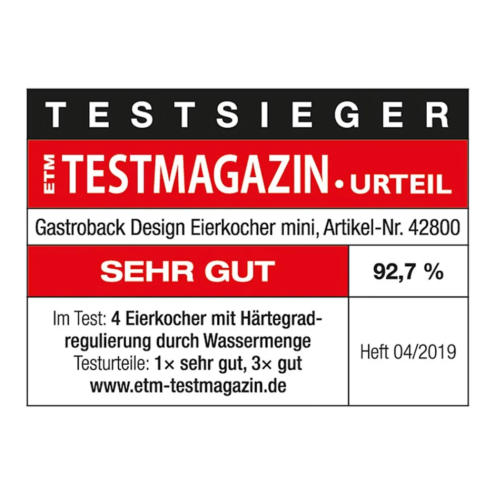Eierkocher*GASTROBACK Design Eierkocher Mini