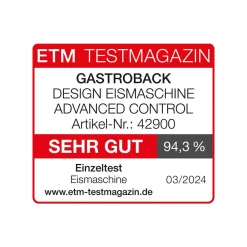 Eismaschine & Ice Shaver*GASTROBACK Design Eismaschine Advanced Control