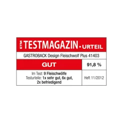 Fleischwolf*GASTROBACK Design Fleischwolf Plus