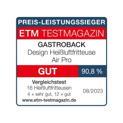 Fritteuse, Heißluftfritteuse / Airfryer*GASTROBACK Design Heißluftfritteuse Air Pro