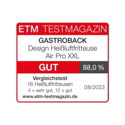 Fritteuse, Heißluftfritteuse / Airfryer*GASTROBACK Design Heißluftfritteuse Air Pro XXL
