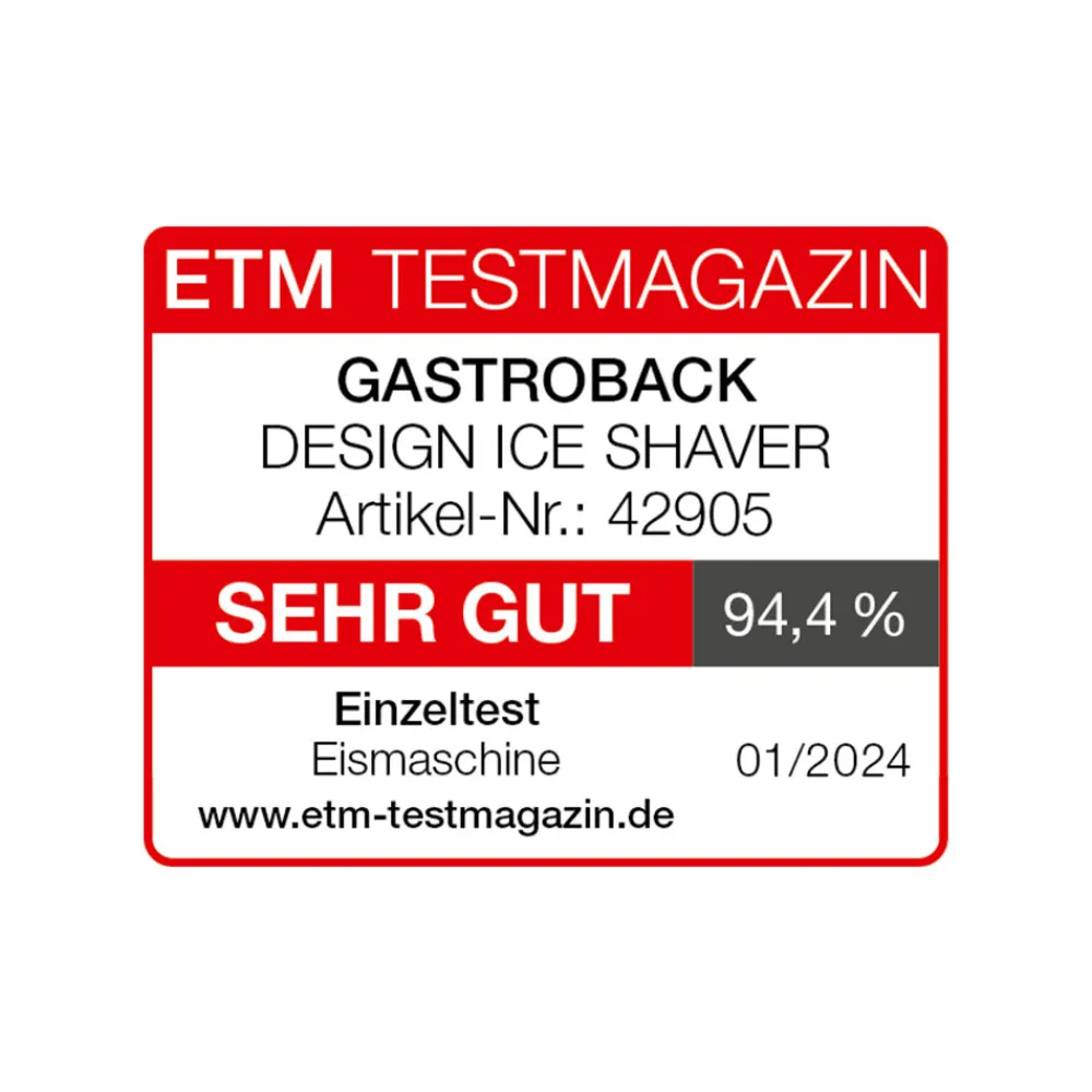 Eismaschine & Ice Shaver*GASTROBACK Design Ice Shaver Slushy & Ice Cream