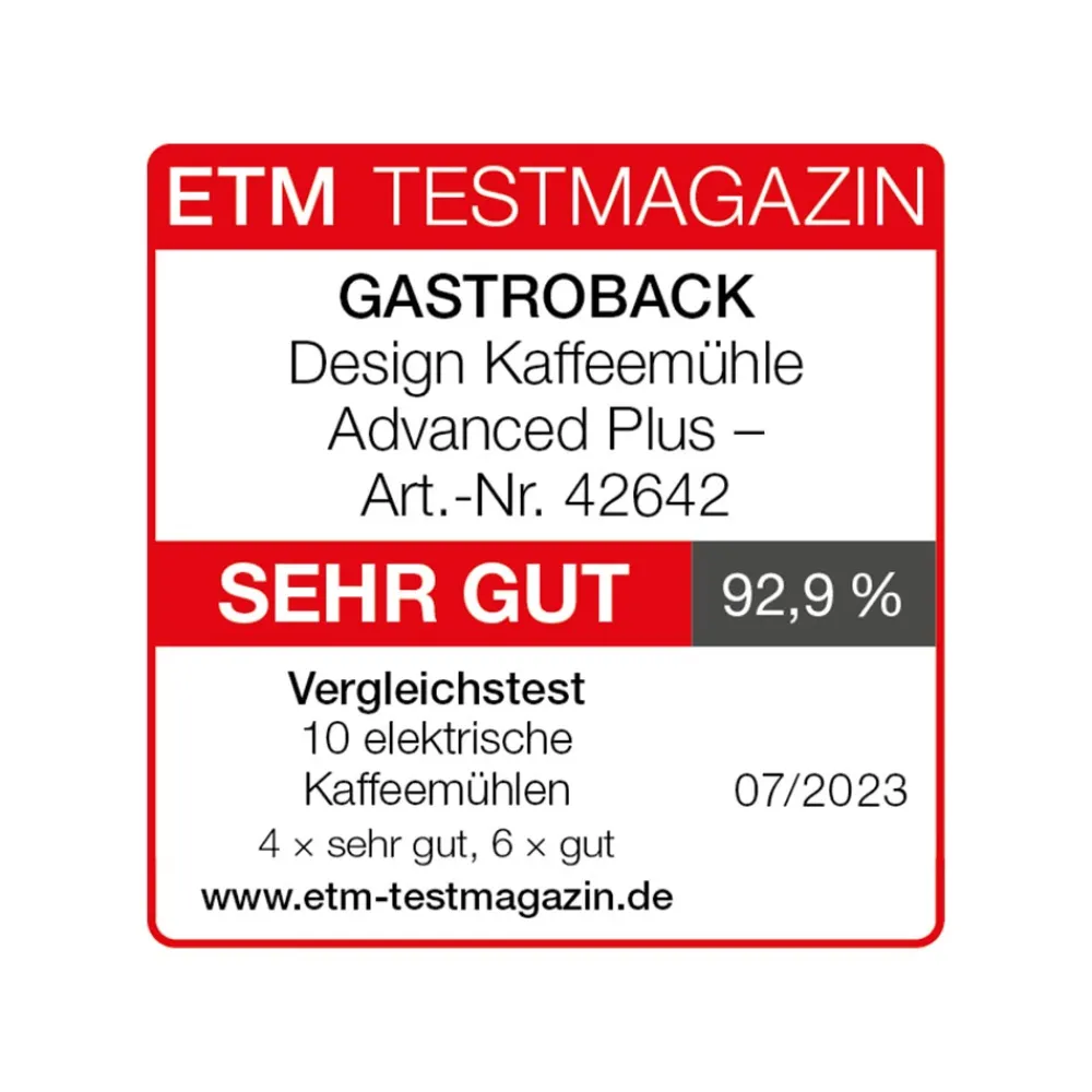 Kaffeemühlen*GASTROBACK Design Kaffeemühle Advanced Plus