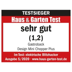 Zerkleinerer, Elektromesser & Food Processor*GASTROBACK Design Mini Chopper Plus