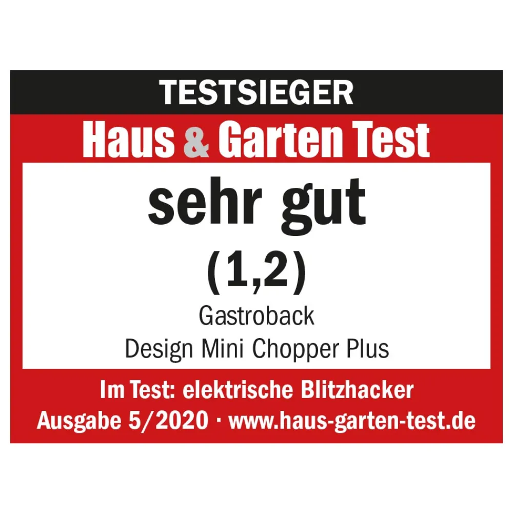 Zerkleinerer, Elektromesser & Food Processor*GASTROBACK Design Mini Chopper Plus