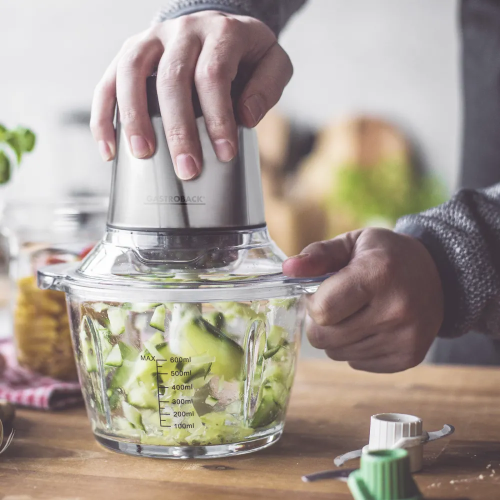 Zerkleinerer, Elektromesser & Food Processor*GASTROBACK Design Mini Chopper Plus