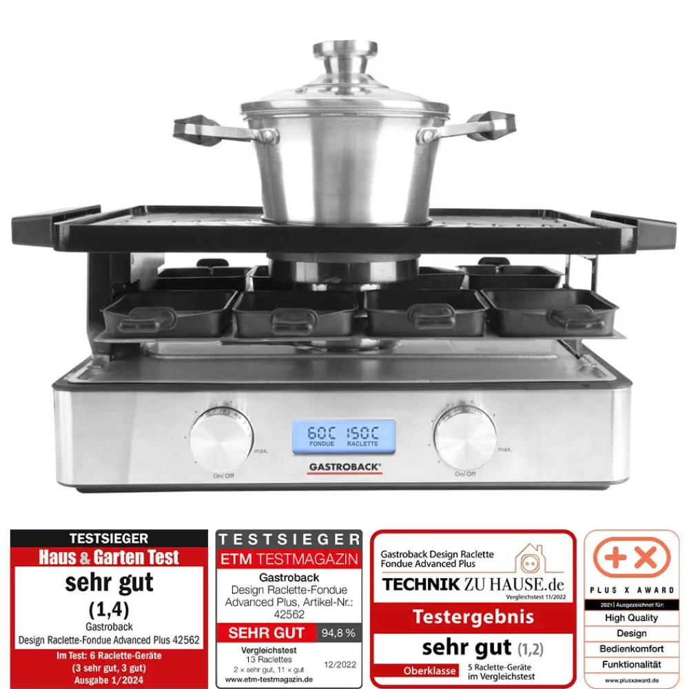 Raclette & Fondue*GASTROBACK Design Raclette-Fondue Advanced Plus