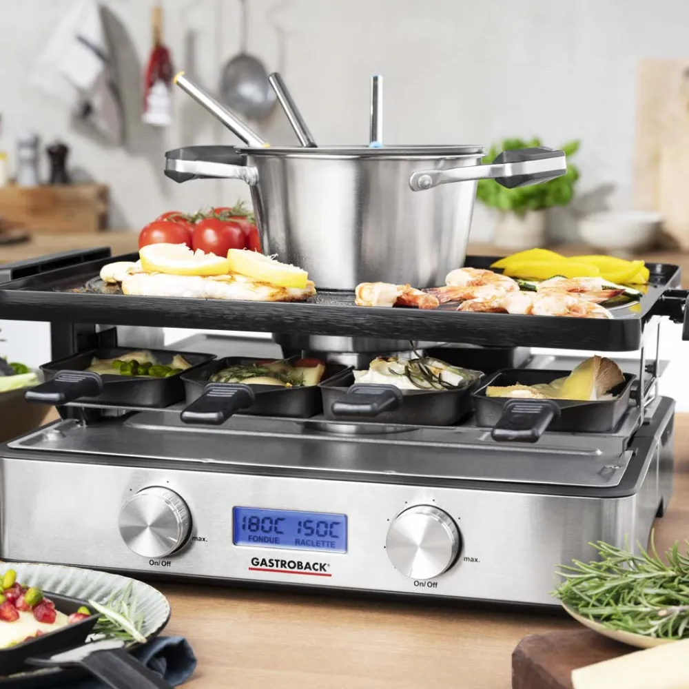 Raclette & Fondue*GASTROBACK Design Raclette-Fondue Advanced Plus