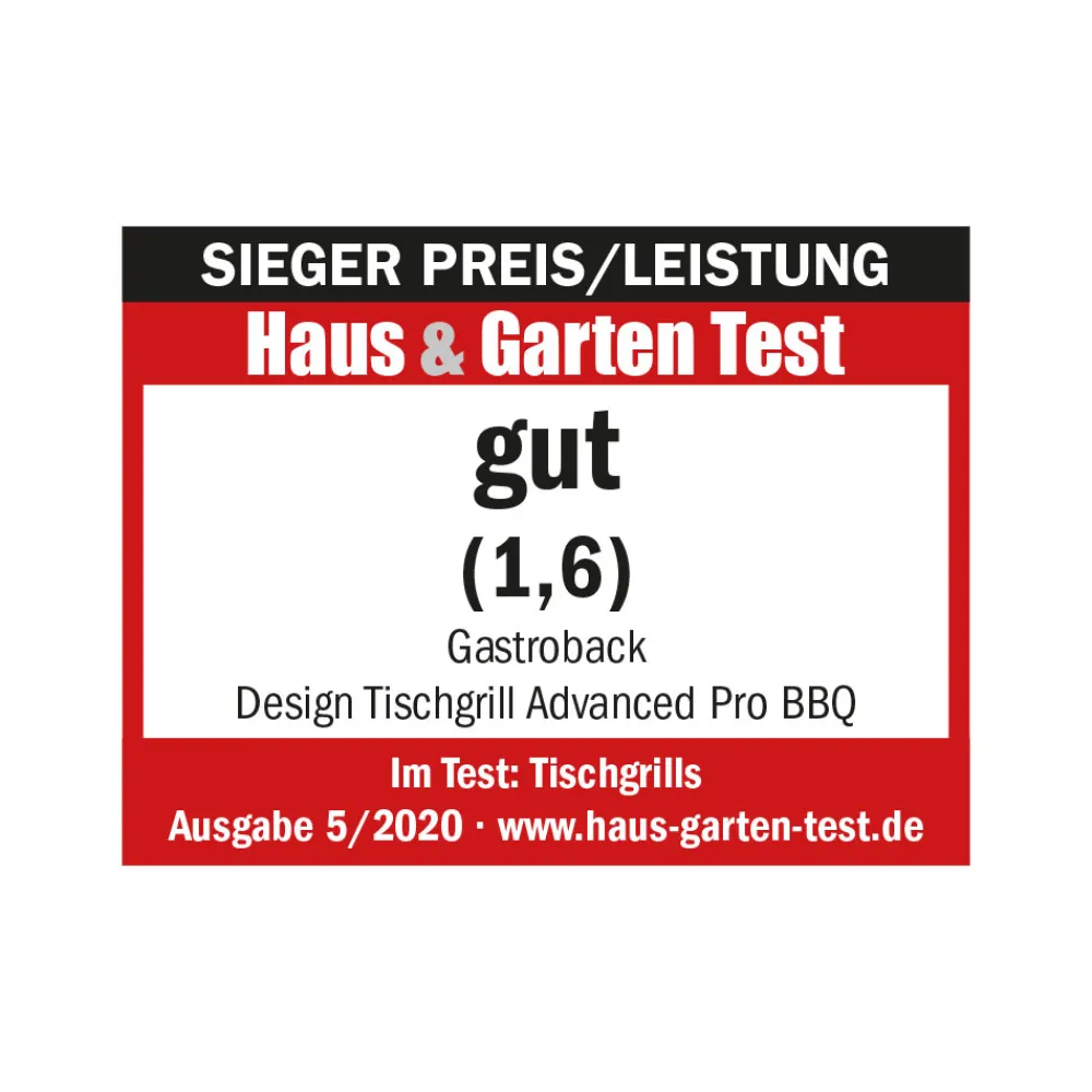 Kontakt-, Elektro- & Tischgrill*GASTROBACK Design Tischgrill Advanced Pro BBQ