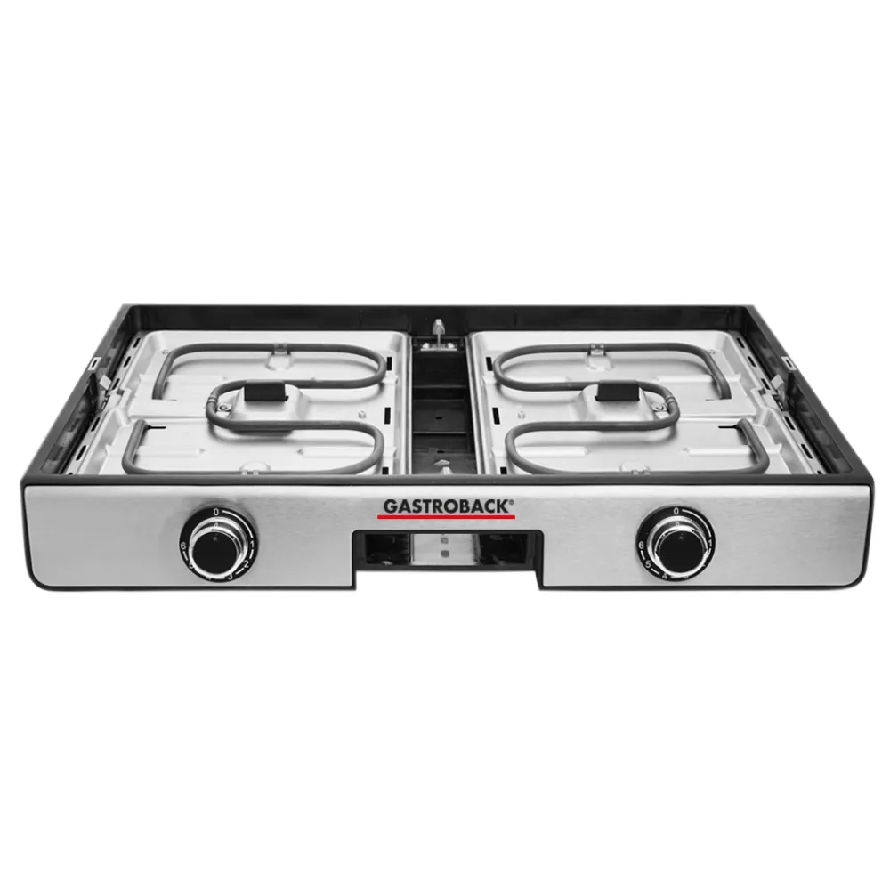 Kontakt-, Elektro- & Tischgrill*GASTROBACK Design Tischgrill Plancha & BBQ
