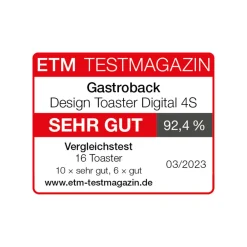 Toaster*GASTROBACK Design Toaster Digital 4S