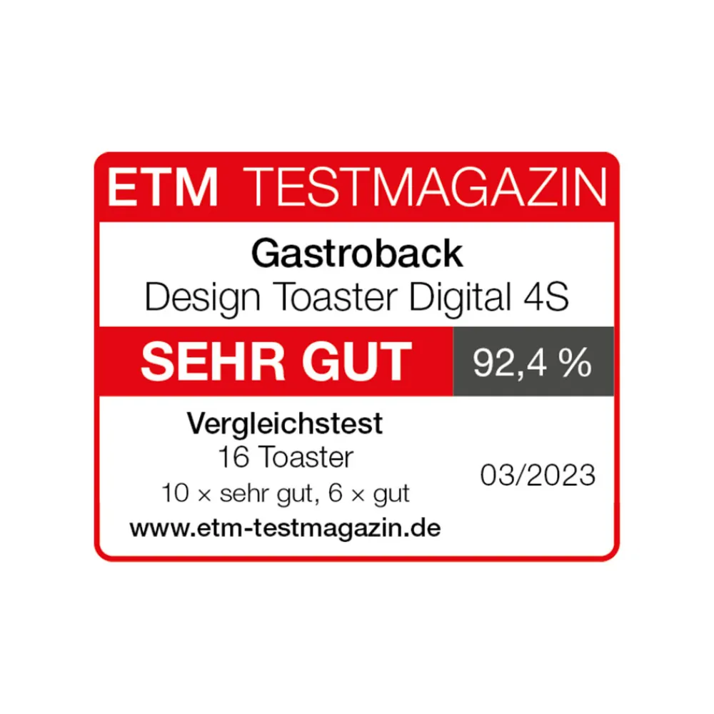 Toaster*GASTROBACK Design Toaster Digital 4S