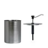 Dosierspender Mit Druckknopfbedienung*GASTROBACK Druckknopfdosiersp. 4 l m. zyl. Beh.