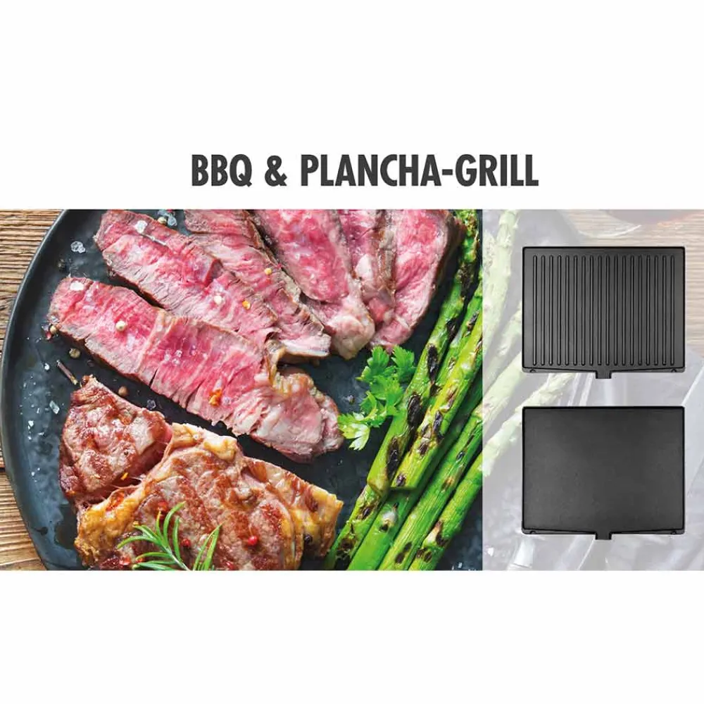 Kontakt-, Elektro- & Tischgrill*GASTROBACK Gourmet Multigrill BBQ Pro Smart