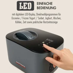 Eismaschine & Ice Shaver*GASTROBACK Mini Gelateria 2-in-1 Kompressor-Eismaschine 1 l