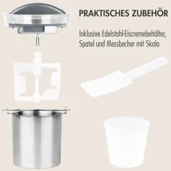 Eismaschine & Ice Shaver*GASTROBACK Mini Gelateria 2-in-1 Kompressor-Eismaschine 1 l