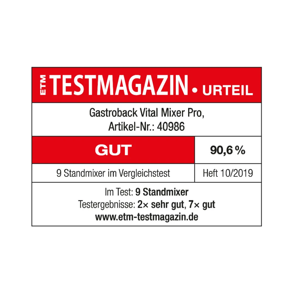 Mixer, Standmixer, Hochleistungsmixer & Smoothie To Go Mixer*GASTROBACK Vital Mixer Pro