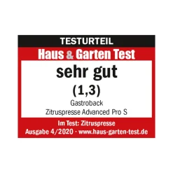 Zitruspressen*GASTROBACK Zitruspresse Advanced Pro S